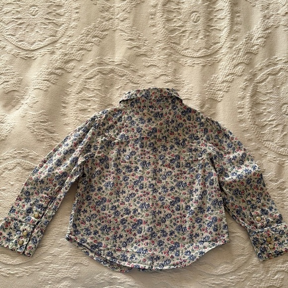 Gently Loved Ralph Lauren Kids Floral Button Down Western Style Shirt - Picture 8 of 9